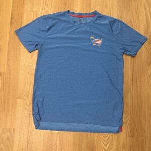 Blue Crew Neck Short Sleeve Tee